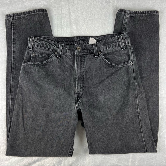 Vintage 90s Levi’s 550 Orange Tab Relaxed Fit Tapered Leg Denim Jeans Mens 34x32 - Picture 2 of 6